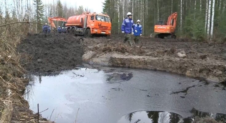Разрыв нефтепровода Ухта-Ярославь